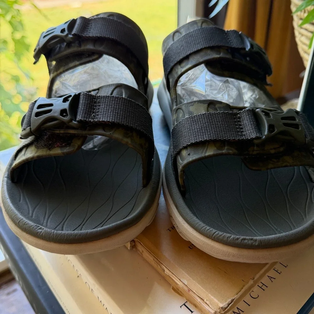 Merrell Hydro Slide 2 Mens 11 Olive Green Camo Adjustable Strap Sandals J005227